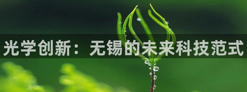 门徒娱乐开户：光学创新：无锡的未来科技范式