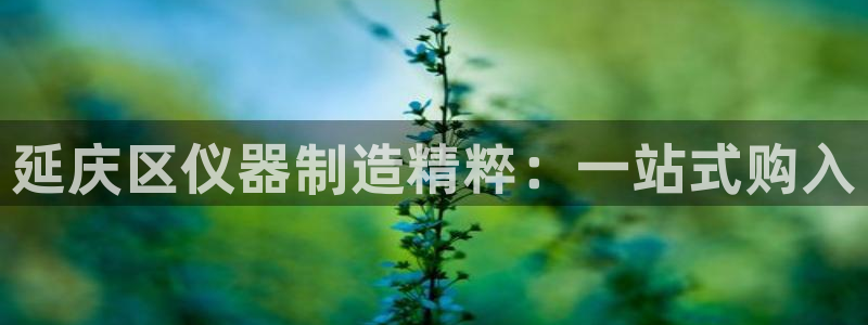 门徒娱乐平台代理商加盟：延庆区仪器制造精粹：一站式购入