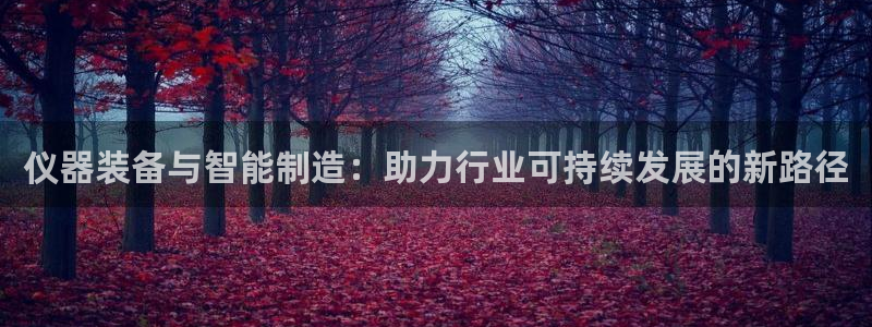 门徒娱乐发展趋势分析：仪器装备与智能制造：助力行业可持续发展