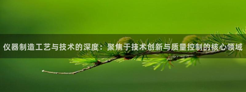 门徒娱乐找37997筘：仪器制造工艺与技术的深度：聚焦于技术