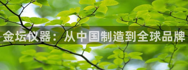 门徒第娱乐月：金坛仪器：从中国制造到全球品牌