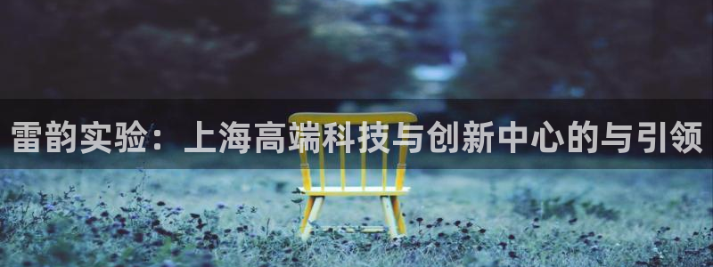 门徒娱乐注册网址：雷韵实验：上海高端科技与创新中心的与引领