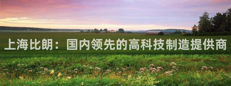 boss娱乐门徒：上海比朗：国内领先的高科技制造提供商