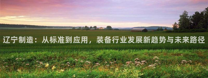 门徒娱乐注册登录：辽宁制造：从标准到应用，装备行业发展新趋势