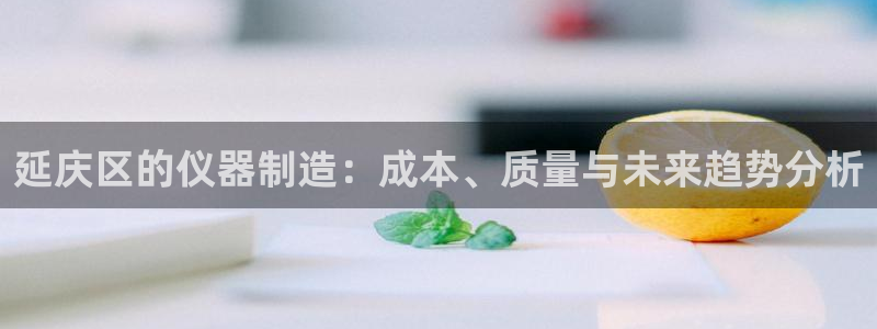 门徒第娱乐首页：延庆区的仪器制造：成本、质量与未来趋势分析