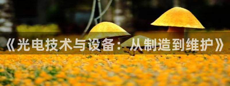 门徒娱乐平台注册地址：《光电技术与设备：从制造到维护》