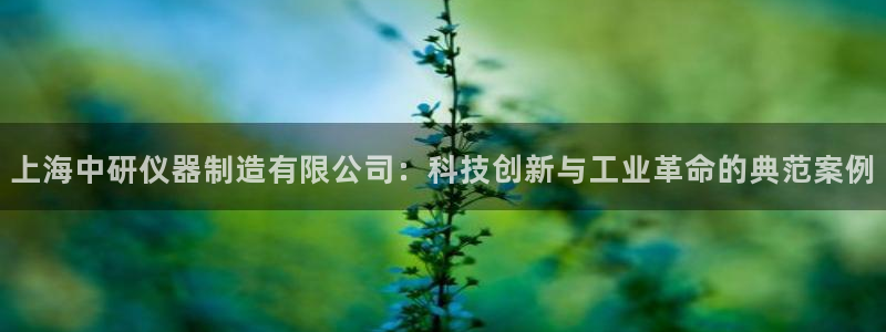 门徒娱乐线路怎么走：上海中研仪器制造有限公司：科技创新与工业